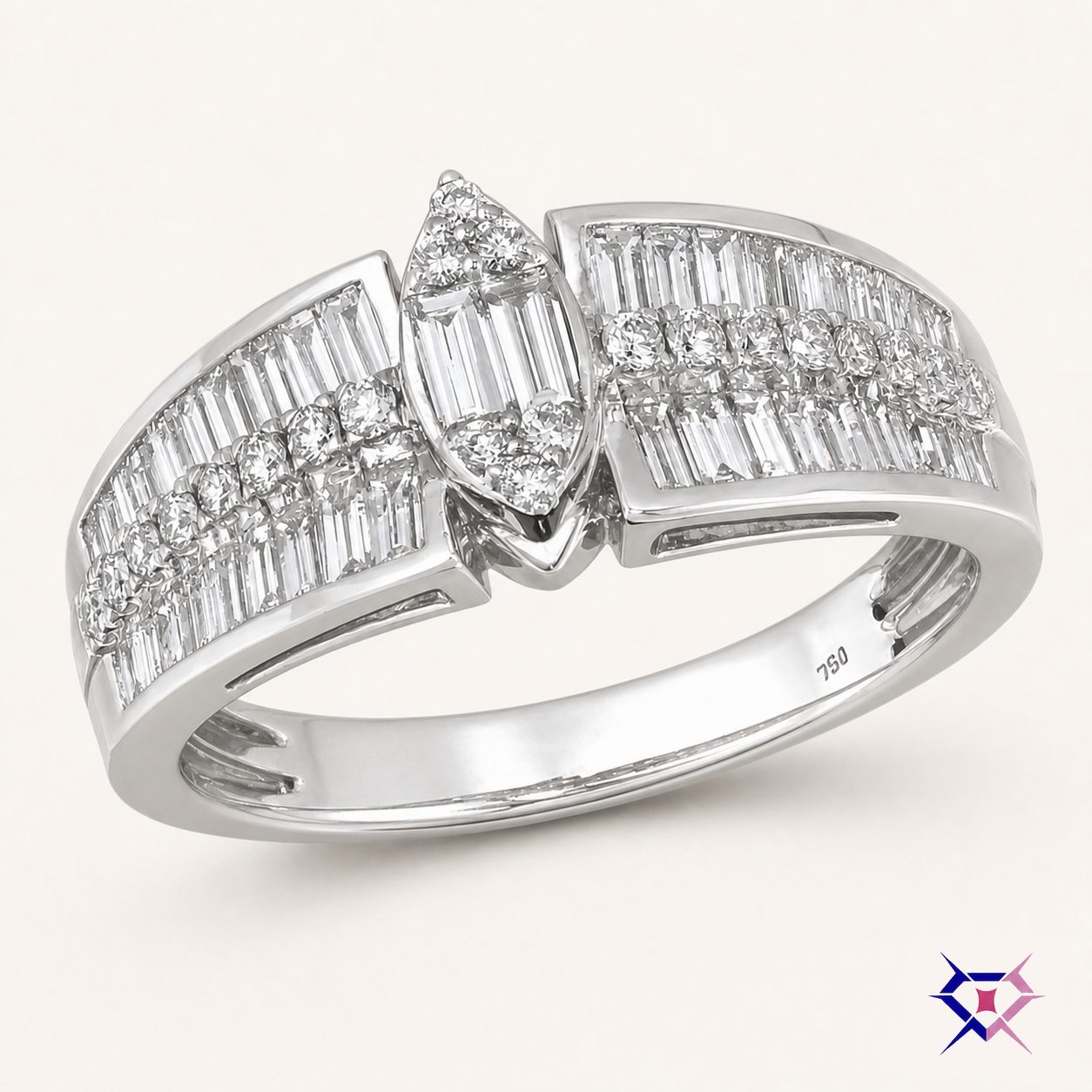 Marquise Bypass Diamond Ring