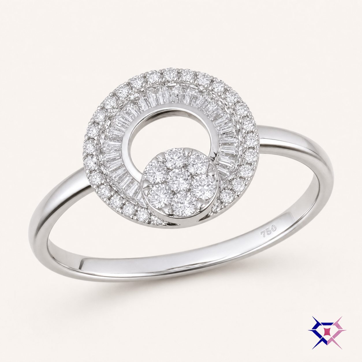 Diamond Pinwheel Ring