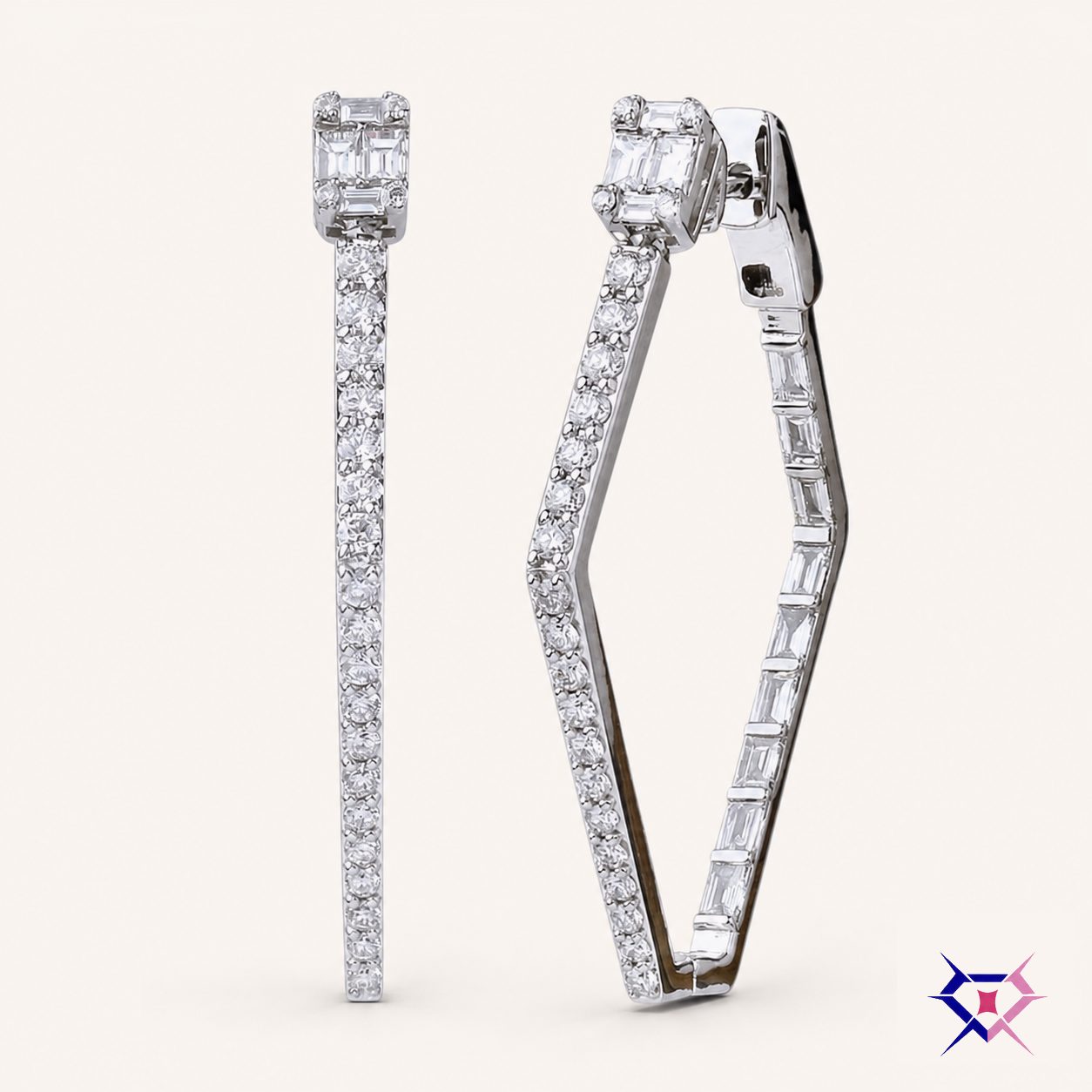 Diamond Drop Earrings