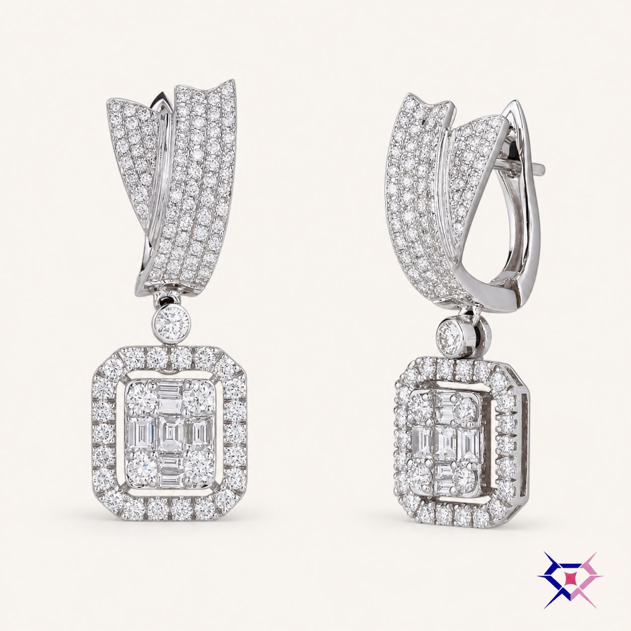 Diamond Drop Earrings