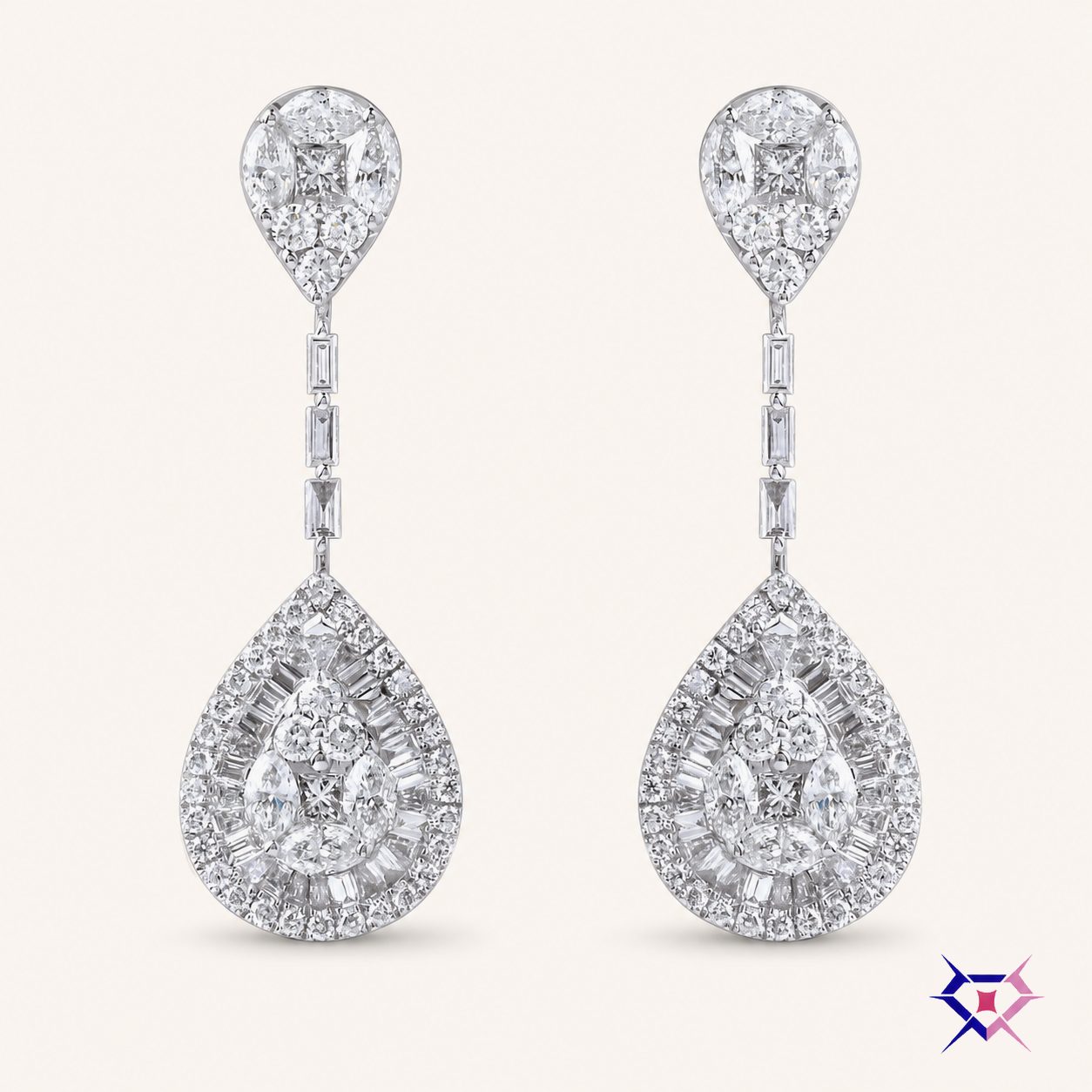 Diamond Drop Earrings