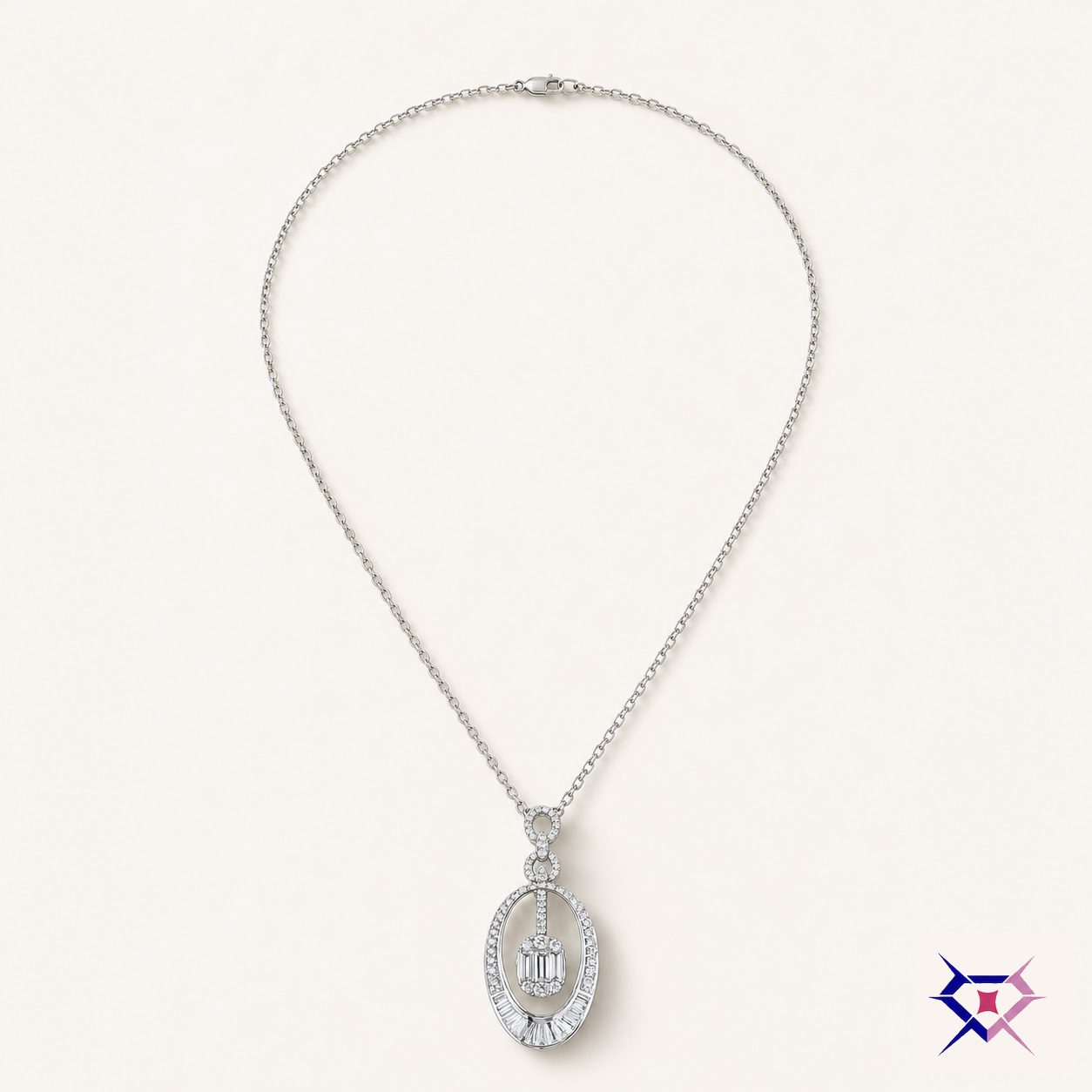 Diamond Trio Necklace