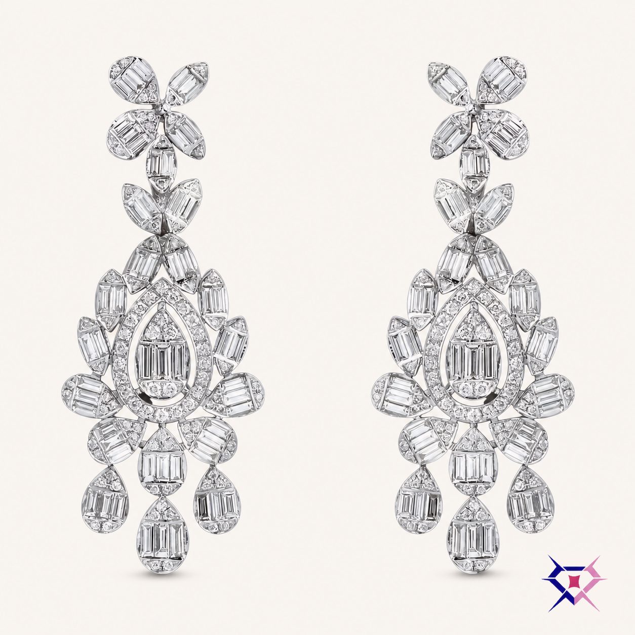 Diamond Chandelier Earrings
