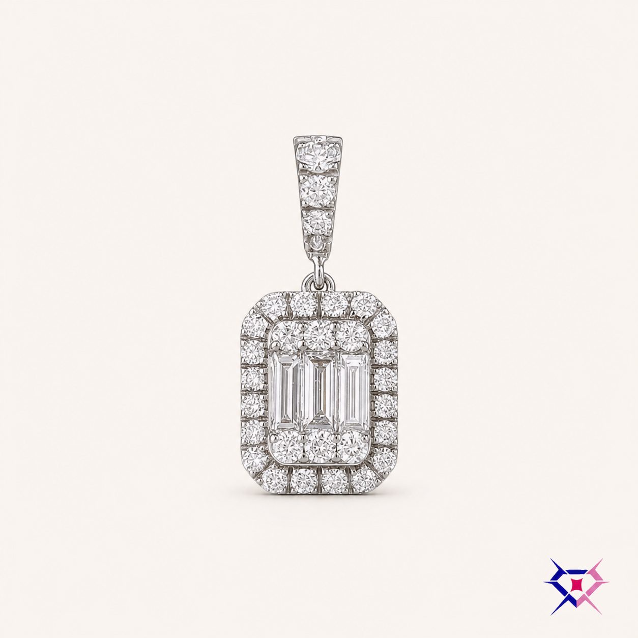 Diamond Halo Pendant