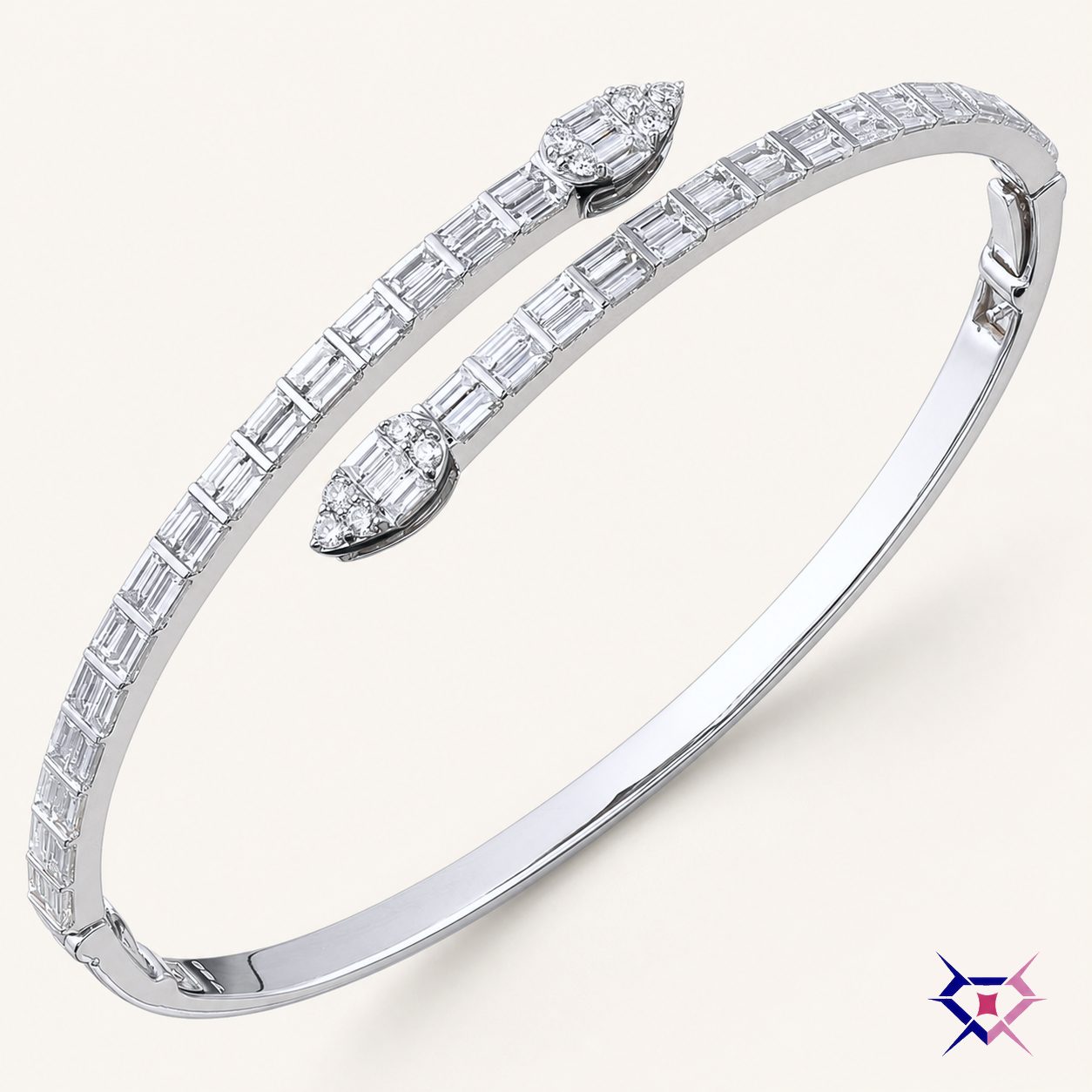 Diamond Bypass Bangle
